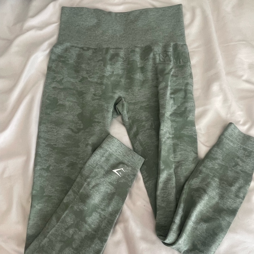Gymshark camo green leggings